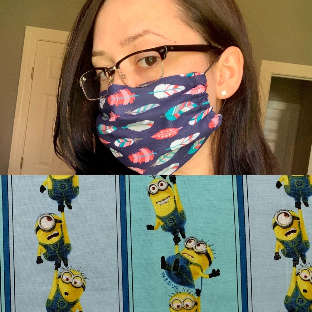 2 Pack Minions Face Mask